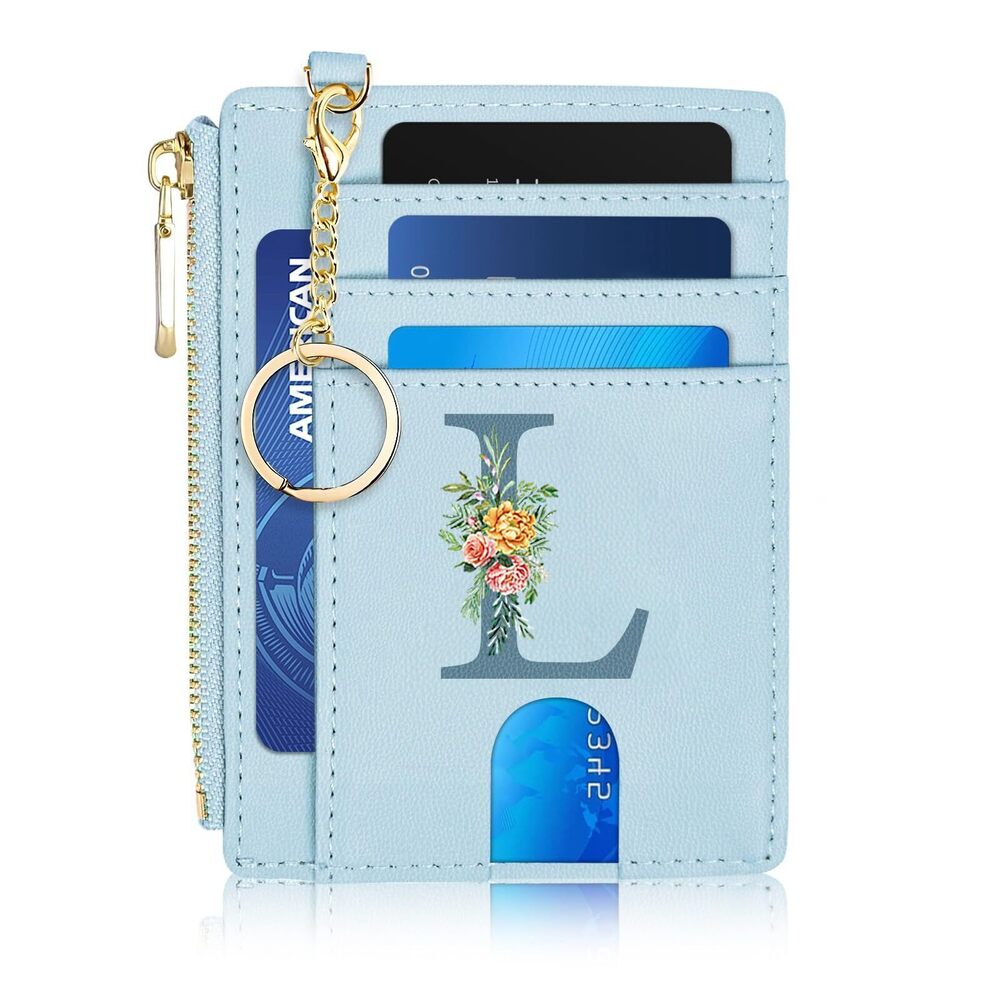9523 Card Wallets , RFID Blocking Credit Card Holder Initial Wallet